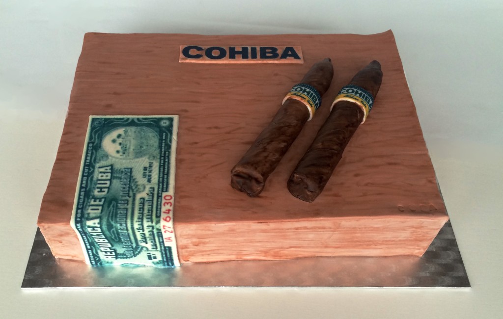 Cuban cigars cake 