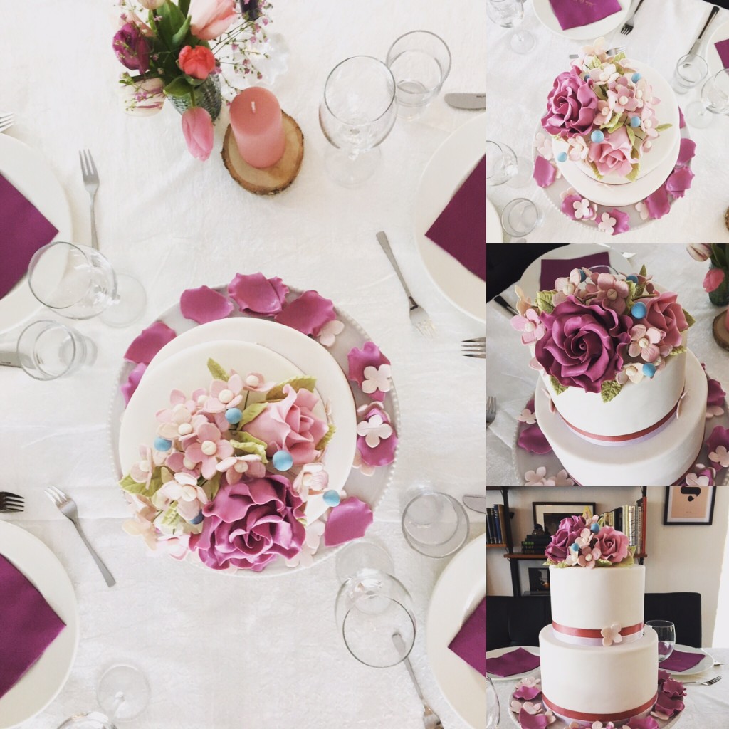 Brúðarterta - Wedding cake - www.alltsaett.com