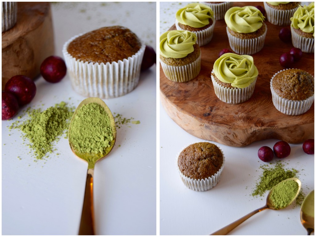 Matcha bollakökur - Allt sætt 